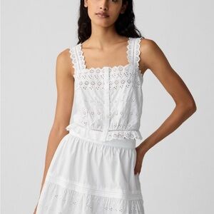 NWT Gap x Doen cotton eyelet top